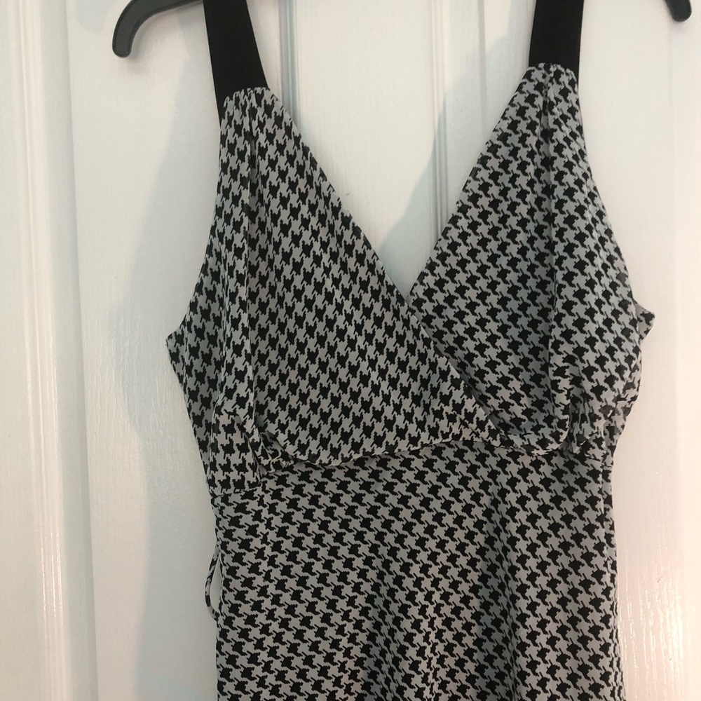 Nwot summer dress in black & white large women’s